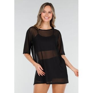 Mesh-T-Shirt-Kleid