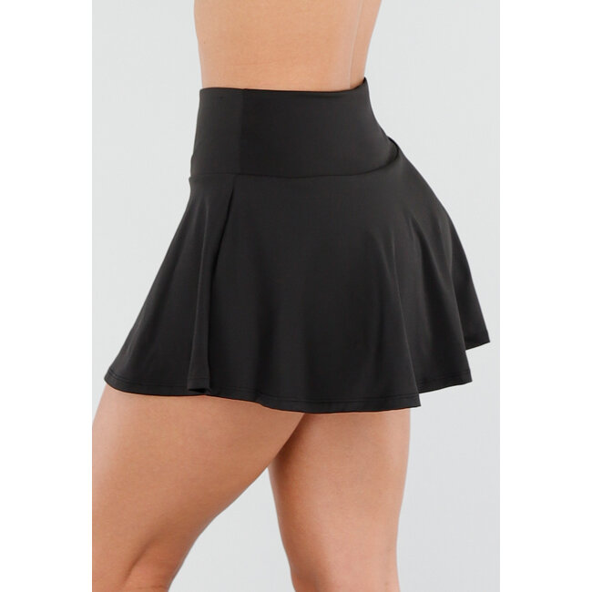 Schwarzer Sportrock mit Innenhose und Taschen