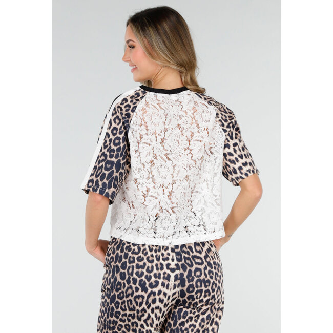 Leopard-Print-Set mit Top und Hose