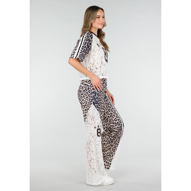 Leopard-Print-Set mit Top und Hose