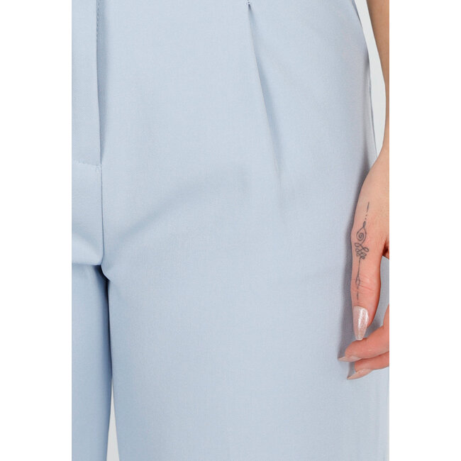 Light Blue Straight Leg Trousers