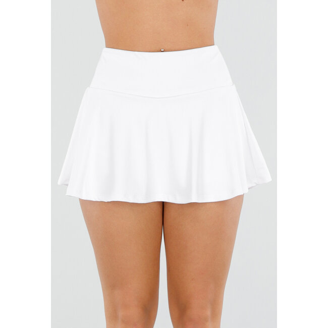 Weißer Stretch-Skort