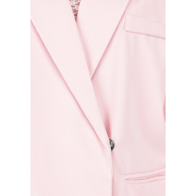 Hellrosa Oversized asymmetrischer Blazer