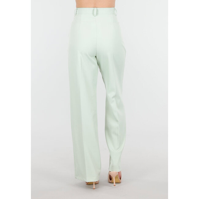 Mintgrüne Hose mit weitem Bein