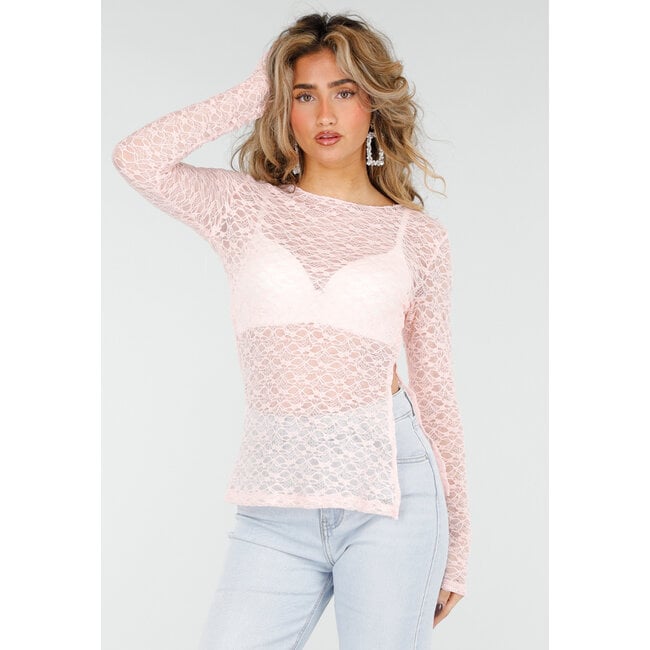 Light Pink Lace Top