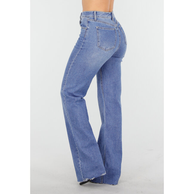 Blaue Tall Straight Leg Stretch Jeans mit geradem Bein