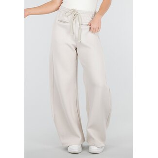 Beige Jogginghose mit Kordelzug
