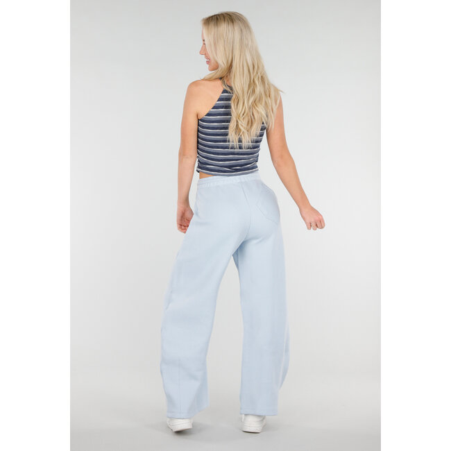 Hellblaue Jogginghose mit Kordelzug und Stretchanteil