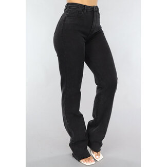 Redial Jeans Schwarze Straight Leg Tall Jeans mit Stretch