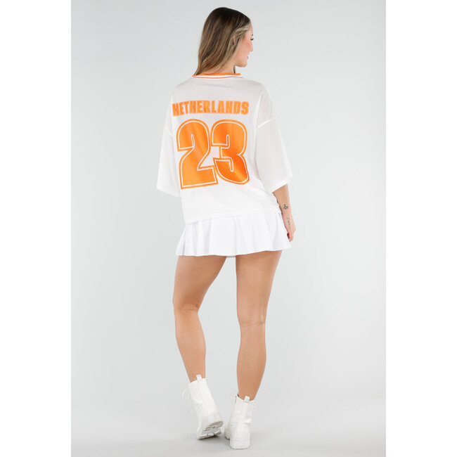 Orange Netherlands Jersey Top mit Nummer