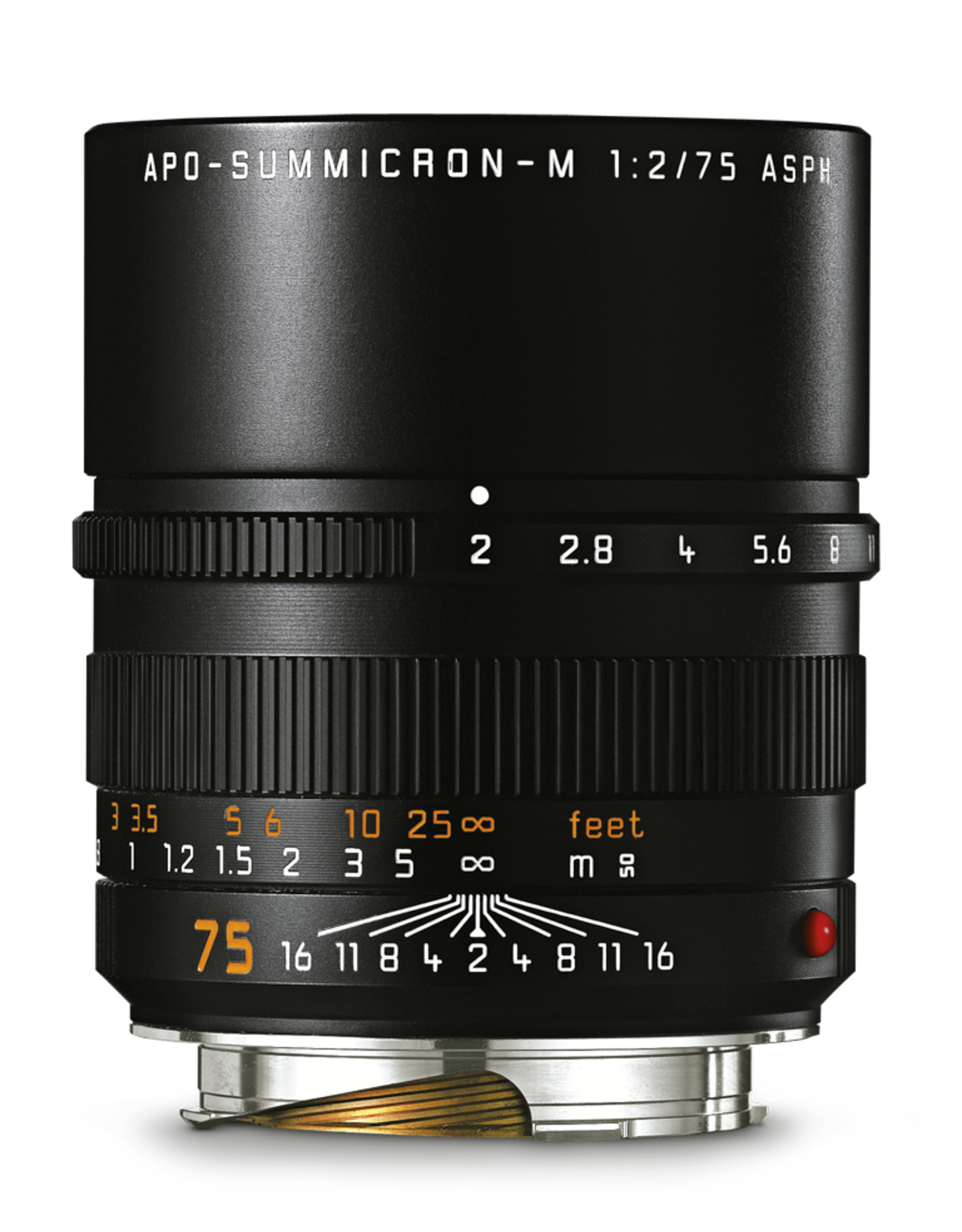 Leica Leica 75mm f2 APO-Summicron-M ASPH Black   116-37