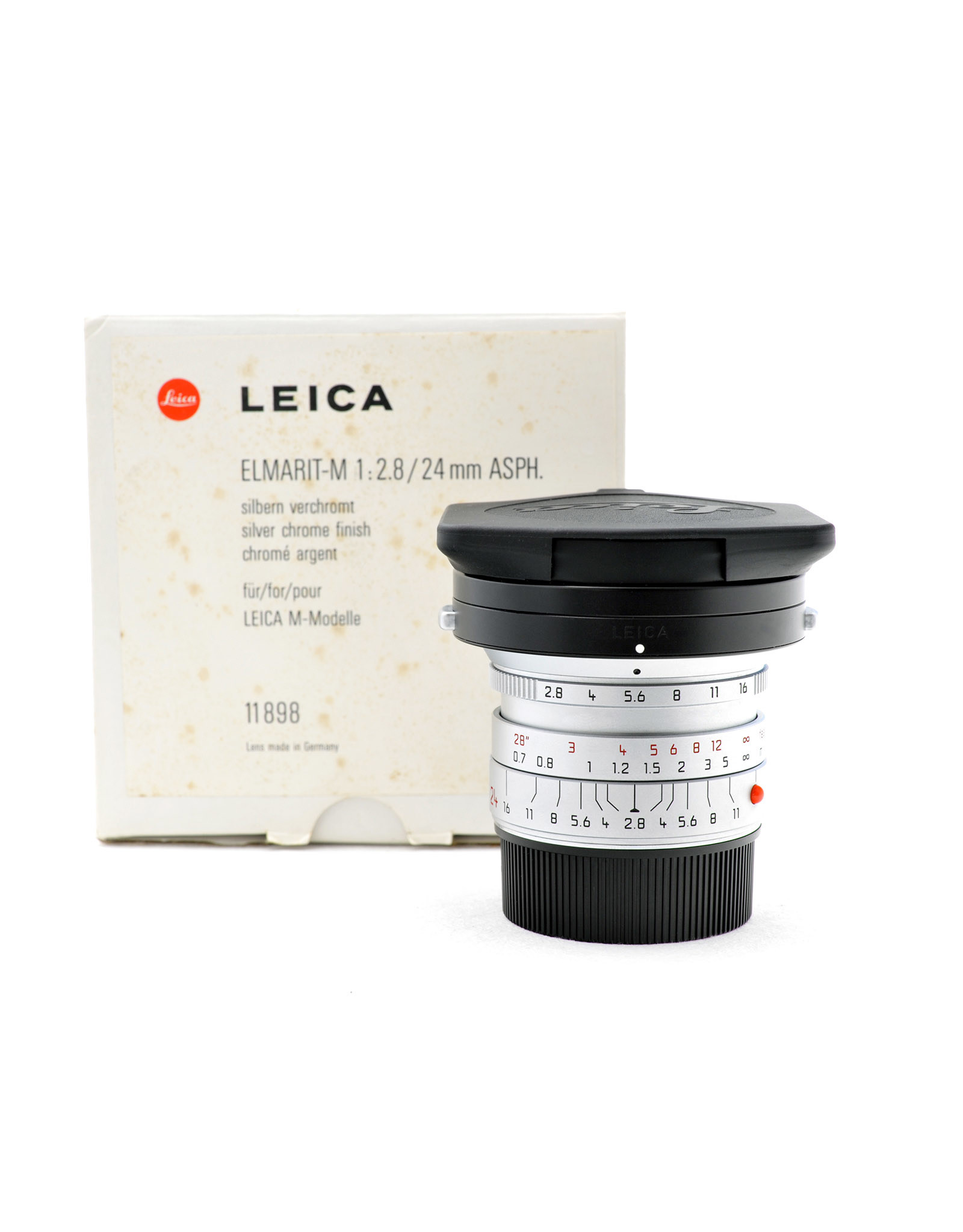 Leica Leica 24mm f2.8 Elmarit-M Silver Chrome (Rare)  ALC120601