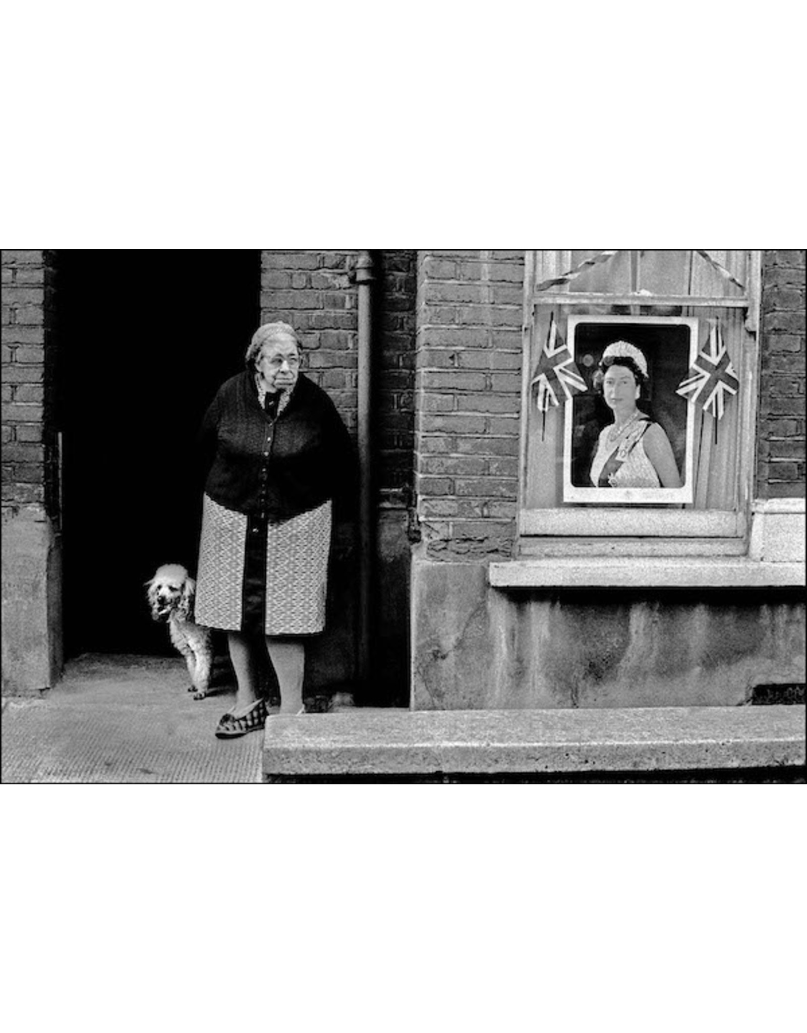 Ian Berry Elderly Woman with Her Dog Outside Her House, London. Ian Berry (47)