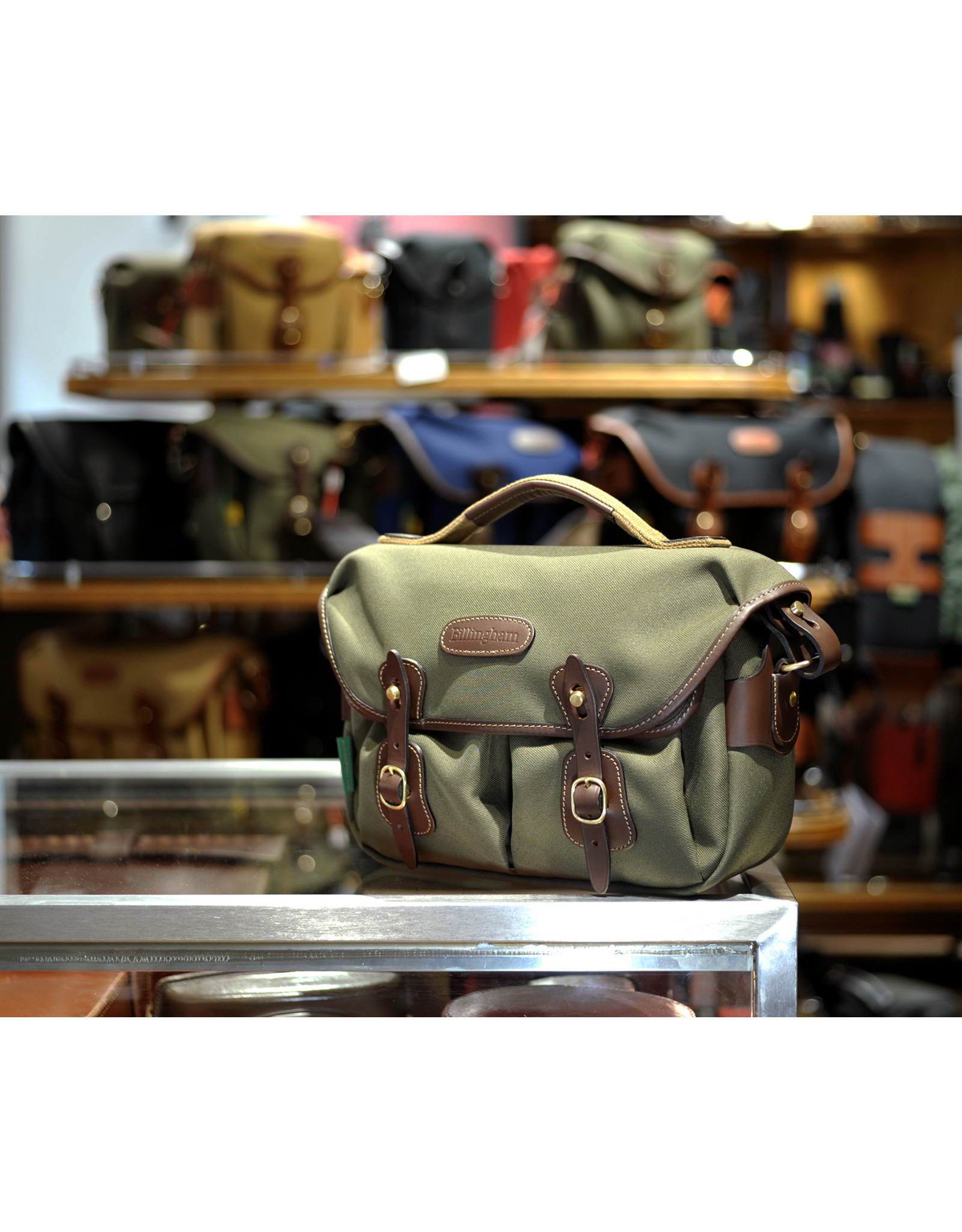 Billingham Billingham Hadley Small Pro - Sage Fibrenyte / Chocolate   505048-54