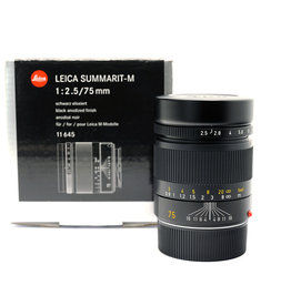 Leica Leica 75mm f2.5 Summarit-M 6 bit Black  A2101404