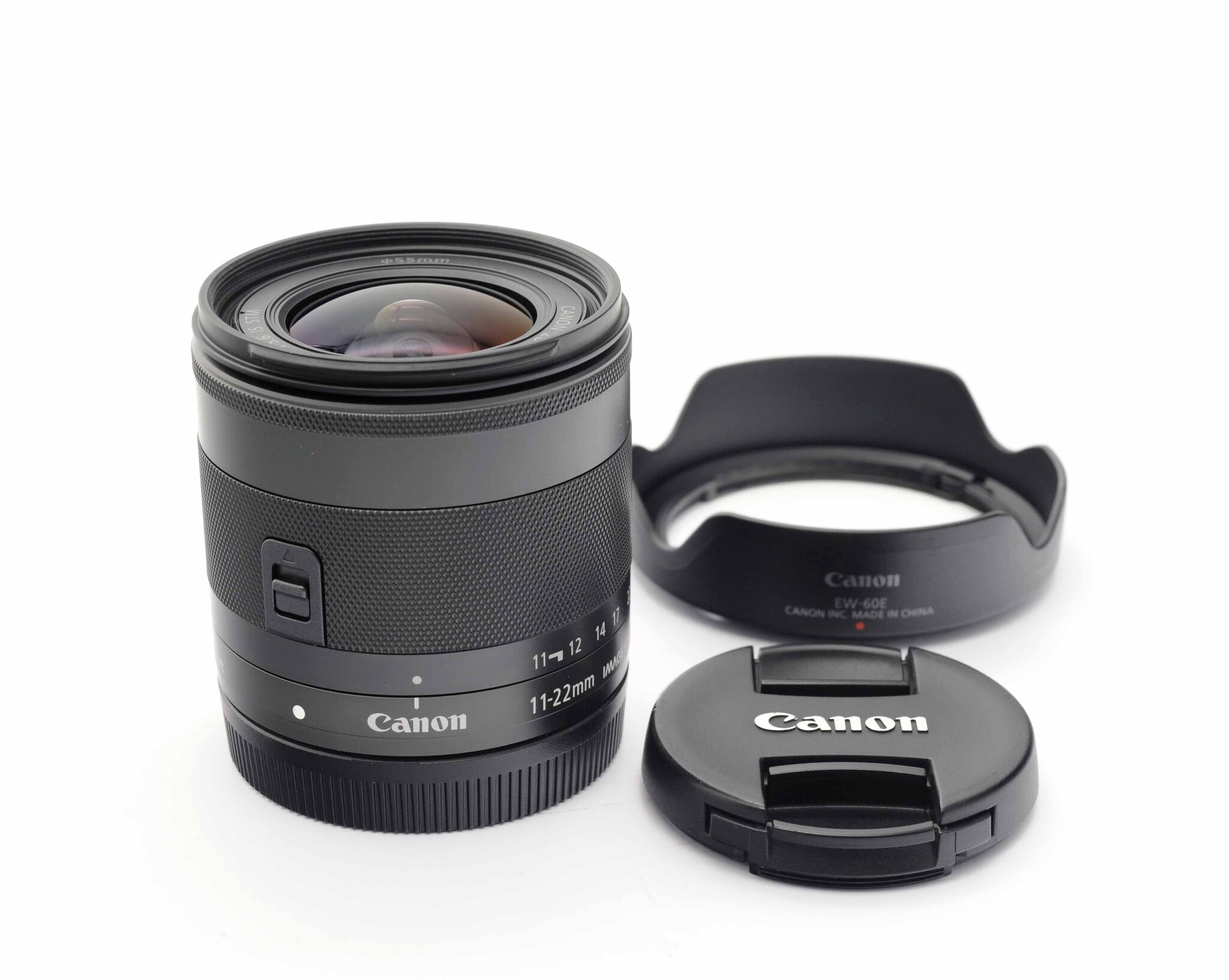 10,750円Canon EF-M11-22F4-5.6 IS STM　レンズフィルタ、フード