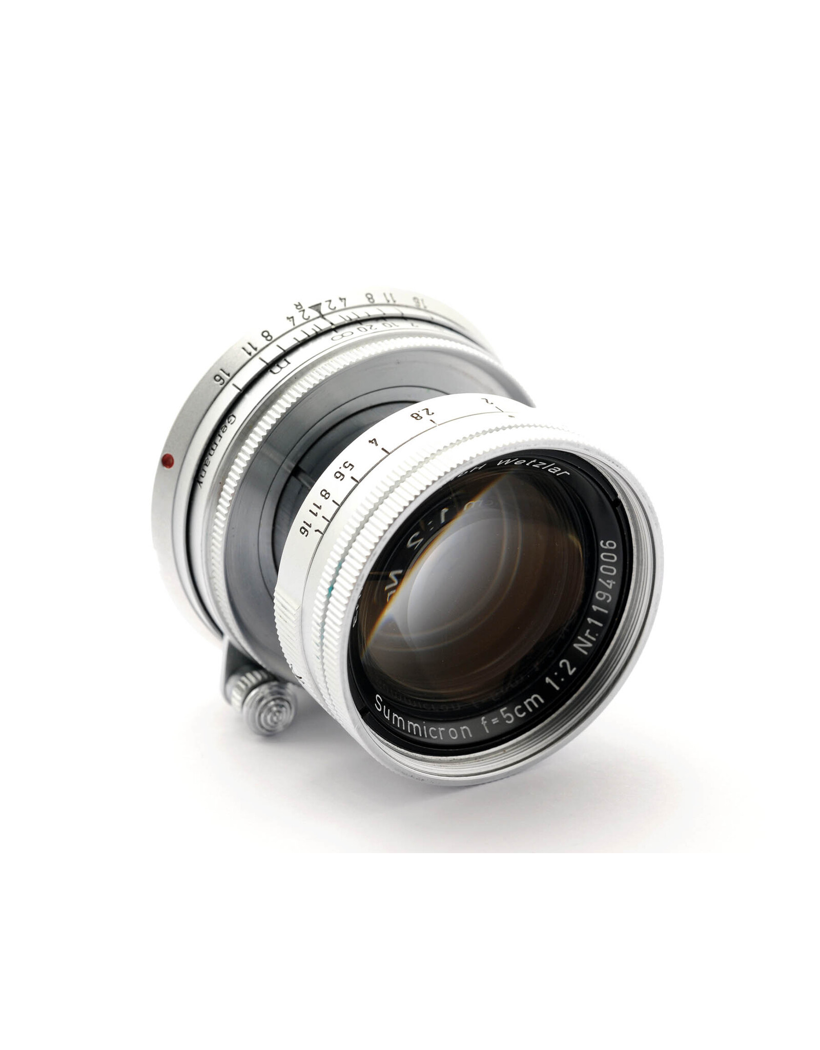Leica Leica 5cm f2 Summicron Chrome  Collapsible   A5041103