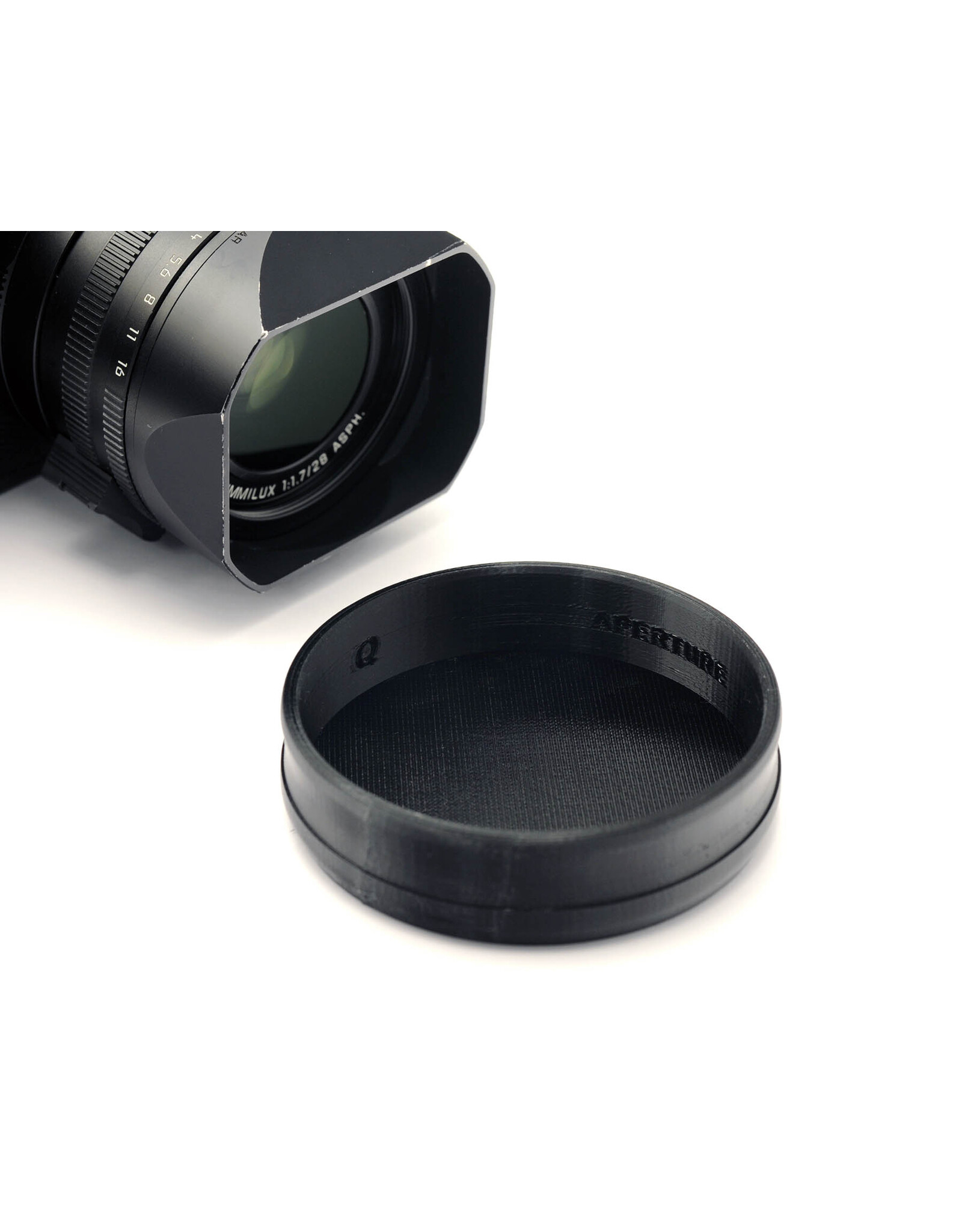 Aperture Aperture Q hood cap (fits Leica Q /Q2 / Q3 - 3D printed in black finish )