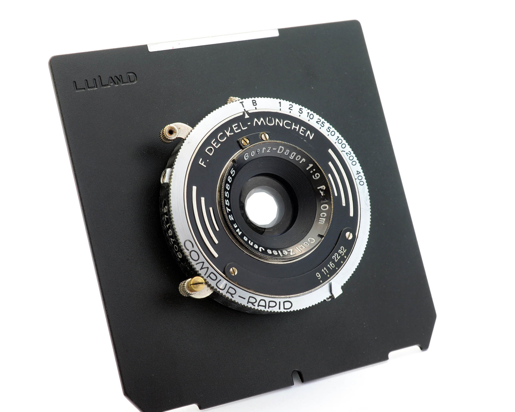 Carl Zeiss Jena 10cm f9 Goerz-Dagor ALC152302 - Aperture UK