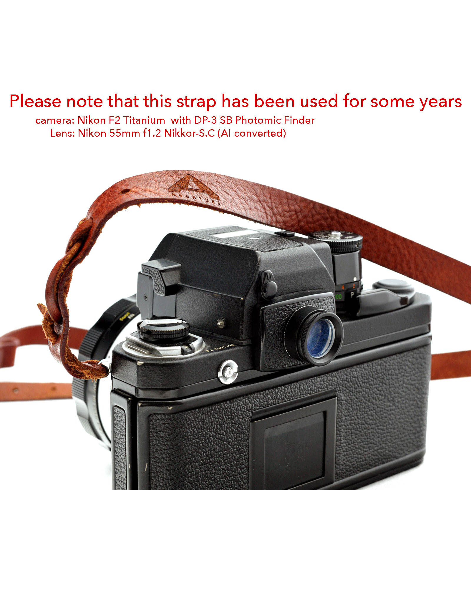 Aperture Aperture Leather Neck Strap 'Mouse Tail' Tan