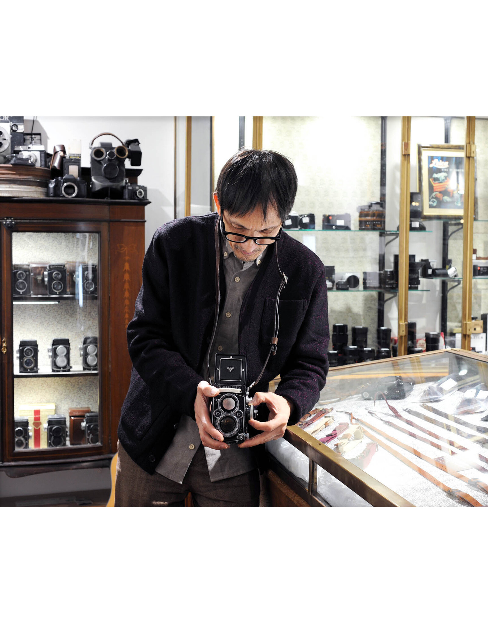 Aperture Aperture Leather Strap for Rolleiflex TLR - Dark Brown