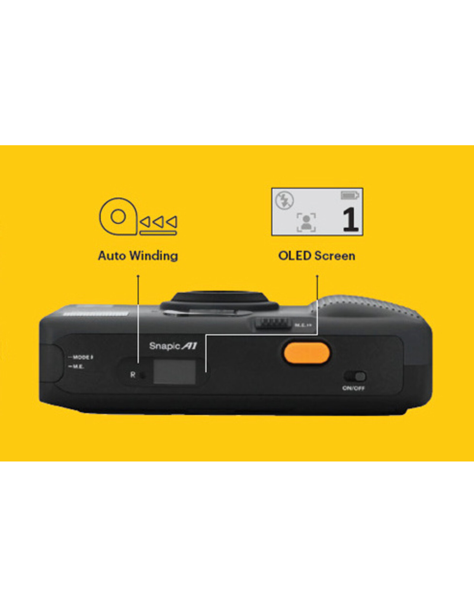 Kodak Kodak Snapic A1 35mm Film Camera (Rhino Grey)   RK0501