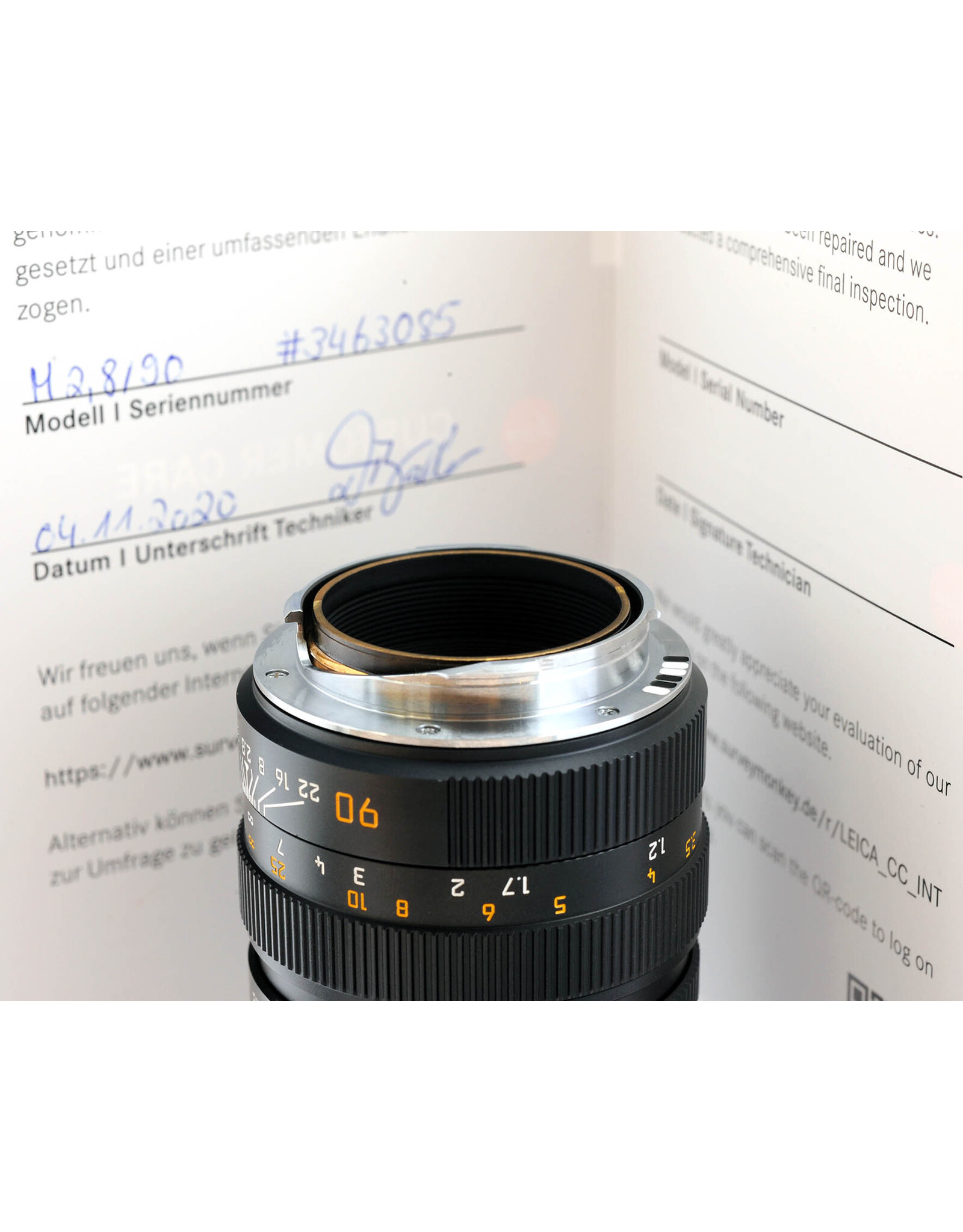 Leica Leica 90mm f2.8 Elmarit-M (Coded 6 bit)     ALC172507