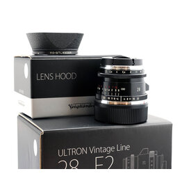 Voigtlander Voigtlander 28mm f2 Ultron VM II with LH-12 Lens Hood   A6032108