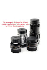 Aperture Summicron - 39mm push on front lens cap (fits Leica lenses with a 39mm filter size - 3D printed in black finish)