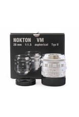 Voigtlander Voigtlander 28mm f1.5 Nokton VM II Silver   A6052802