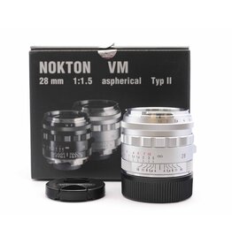 Voigtlander Voigtlander 28mm f1.5 Nokton VM II Silver   A6052802