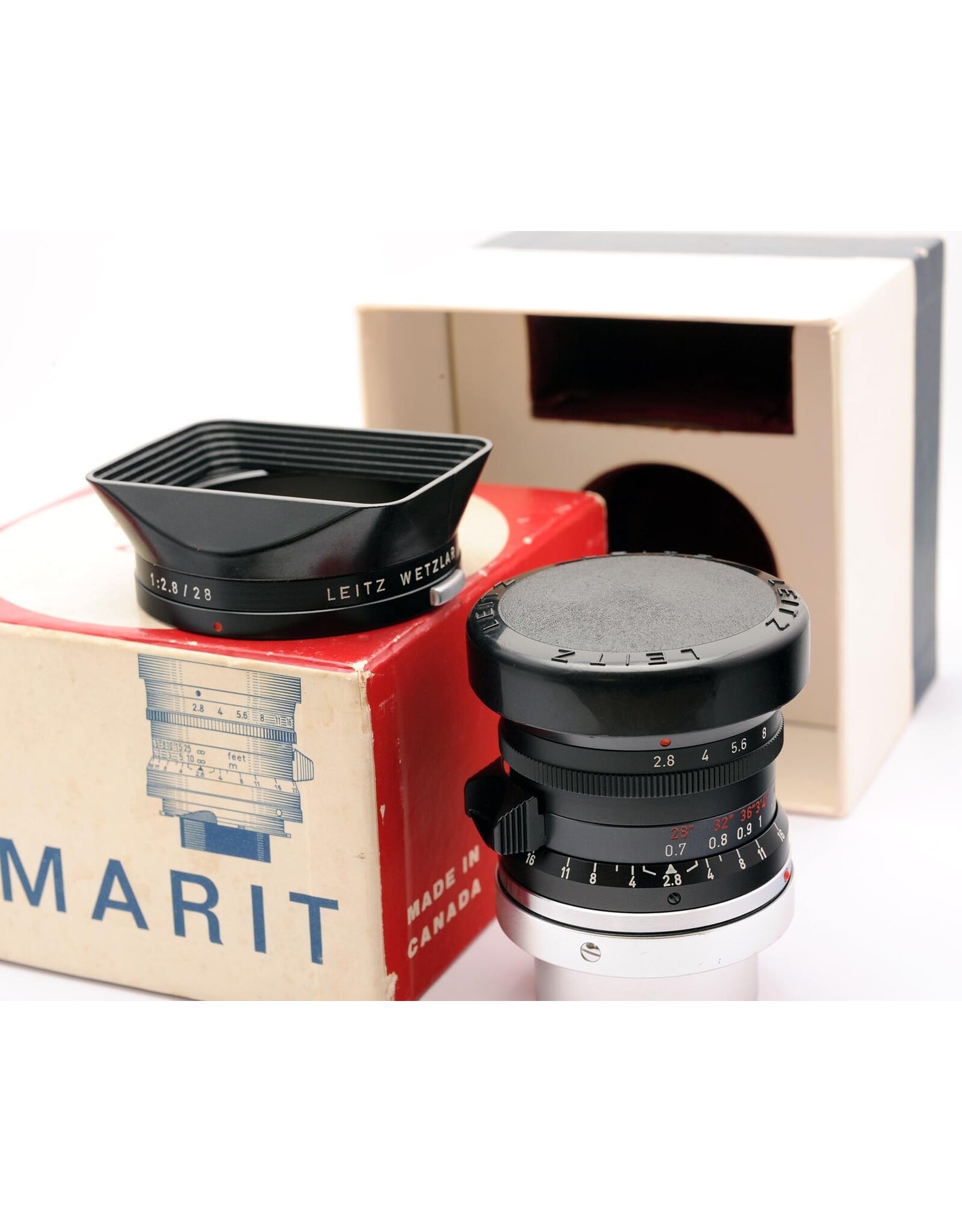 Leica Leica 28mm f2.8 Elmarit First Version (9 Element with black paint infinity lock)    A6061302