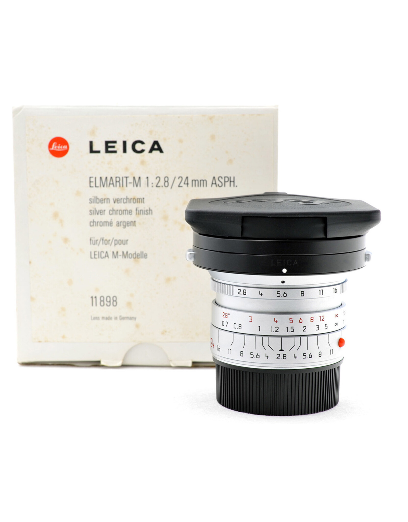 Leica Leica 24mm f2.8 Elmarit-M ASPH Silver Chrome   ALC178602