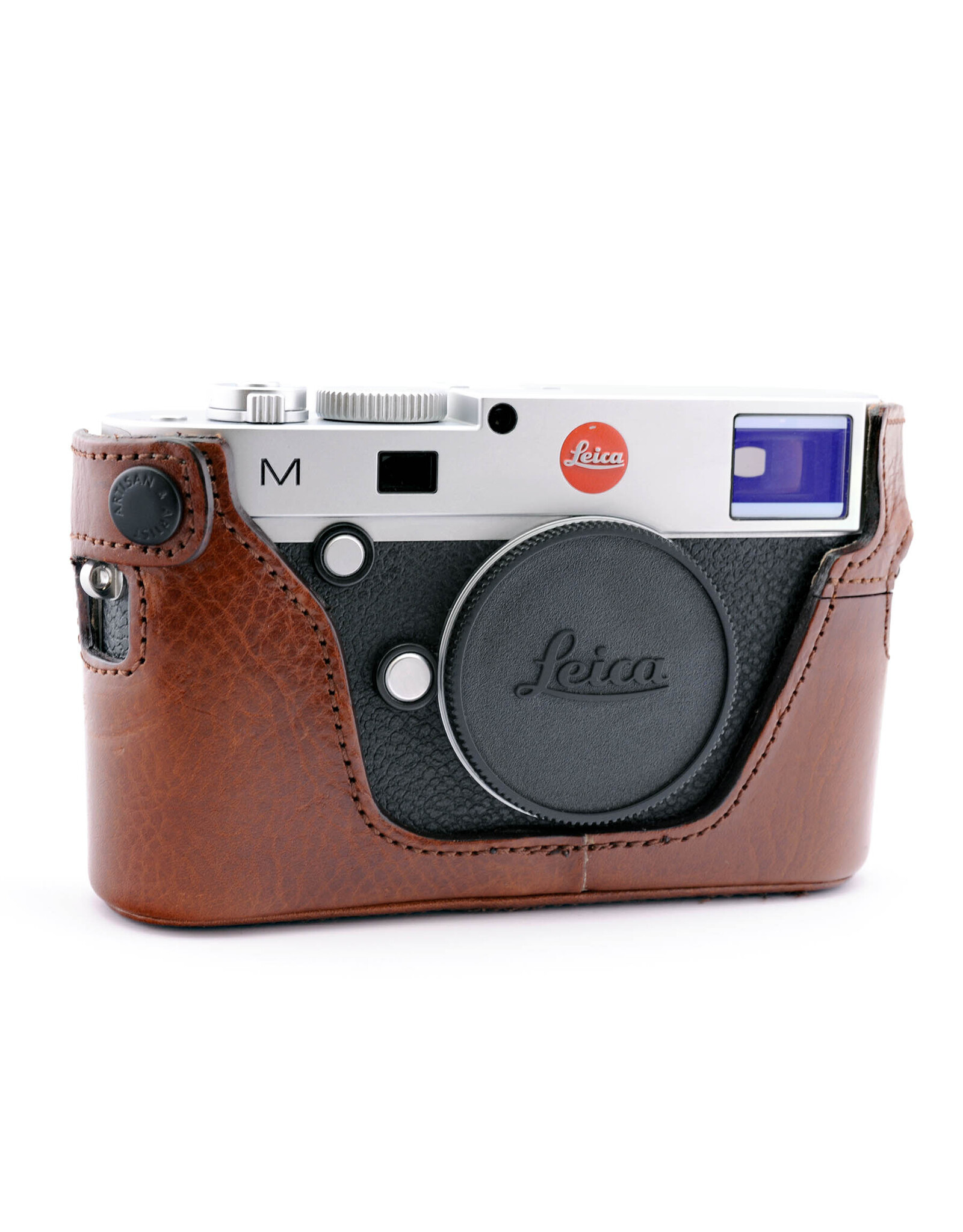 Leica Leica M Typ 240 Silver with Artisan & Artist half case and spare battery     ALC178901