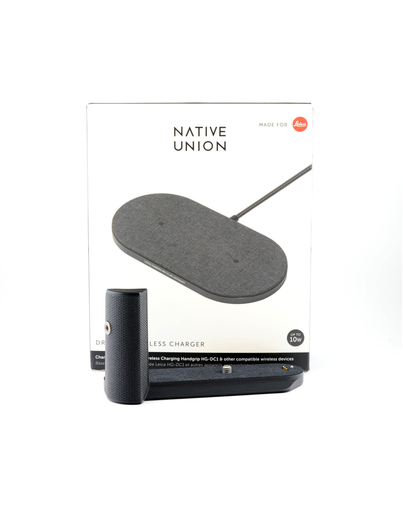 Leica Leica Wireless Charging Handgrip HG-DC1 + Native Union Droop XL Wireless Charger (for Leica Q3)   A6090903