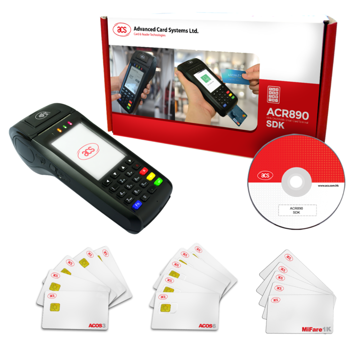 ACS ACS SDK ACR890 para terminal móvil de tarjetas inteligentes, Wi-Fi