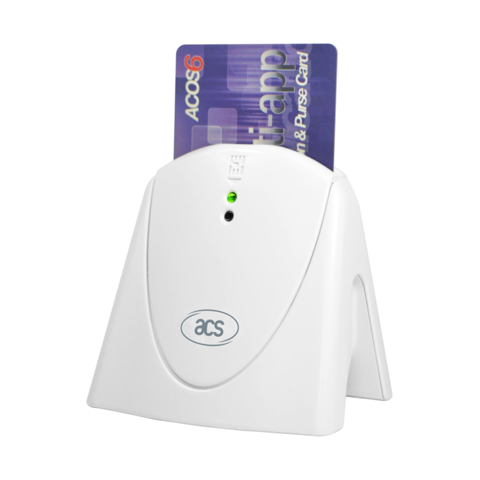 ACS ACS ACR39U-H1 Lecteur vertical de cartes à contact, Les cartes s'insèrent verticalement