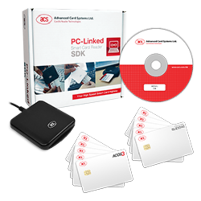 ACS ACS ACR39U Kit SDK de lecteur avec 20 cartes à puce, SDK-ACR39U