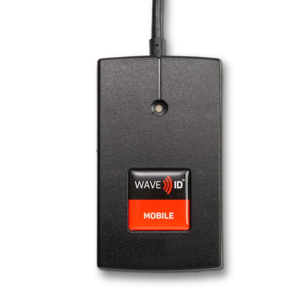 RF IDEAS RDR-30082AKU | WAVE ID Mobile w/iCLASS ID & SEOS 82 Series Black USB Reader