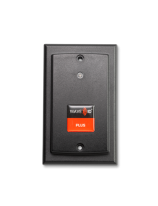 RF IDEAS RDR-805W1AK6 | WAVE ID Plus Enroll Wallmount Black 9v Pin 9 Power Reader