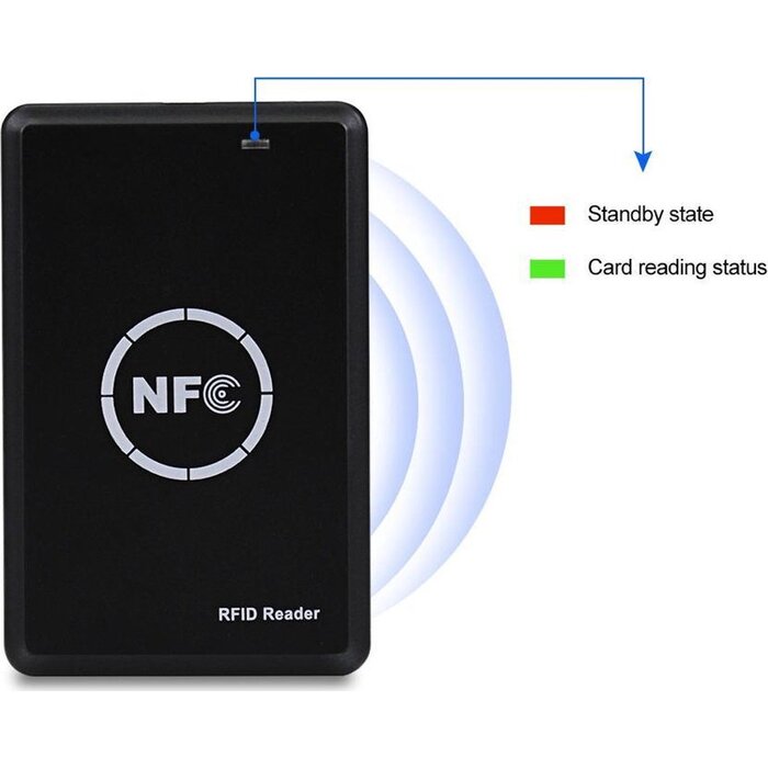 RISolutions RISolutions T5577 RFID/NFC-lezer voor het contactloos lezen van kaarten en tags, met USB en RFID