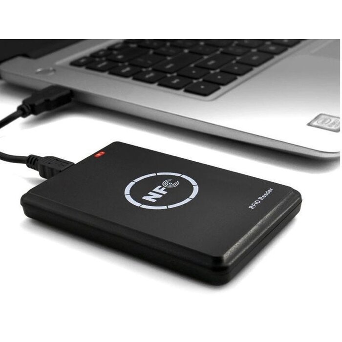 RISolutions RISolutions T5577 RFID/NFC-lezer voor het contactloos lezen van kaarten en tags, met USB en RFID