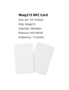 RISolutions NFC NTAG215 cards can be used for Amiibo - White - MOQ 15 Cards