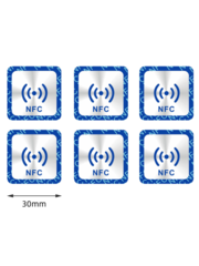 RISolutions NTAG 213 Sticker square with NFC Marking