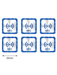 RISolutions NTAG 213 Sticker square with NFC Marking