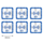 NTAG 213 Sticker square with NFC Marking