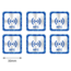 RISolutions NTAG 213 Sticker vierkant met NFC Markering