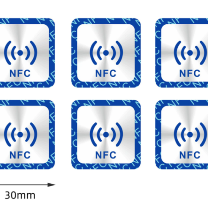RISolutions NTAG 213 Sticker square with NFC Marking