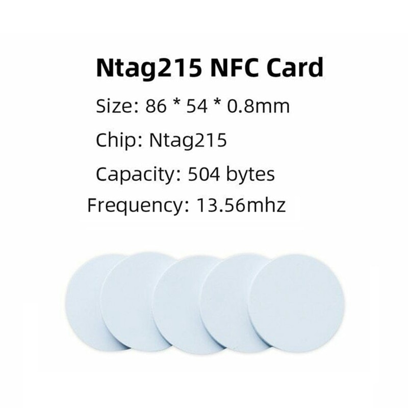 RISolutions Pegatinas redondas NTAG 216 - Pegatinas NFC - 888 bytes