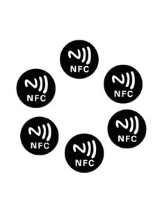 RISolutions NFC Ntag213 Tag NTAG 213 Metallic Label Badge Black paster